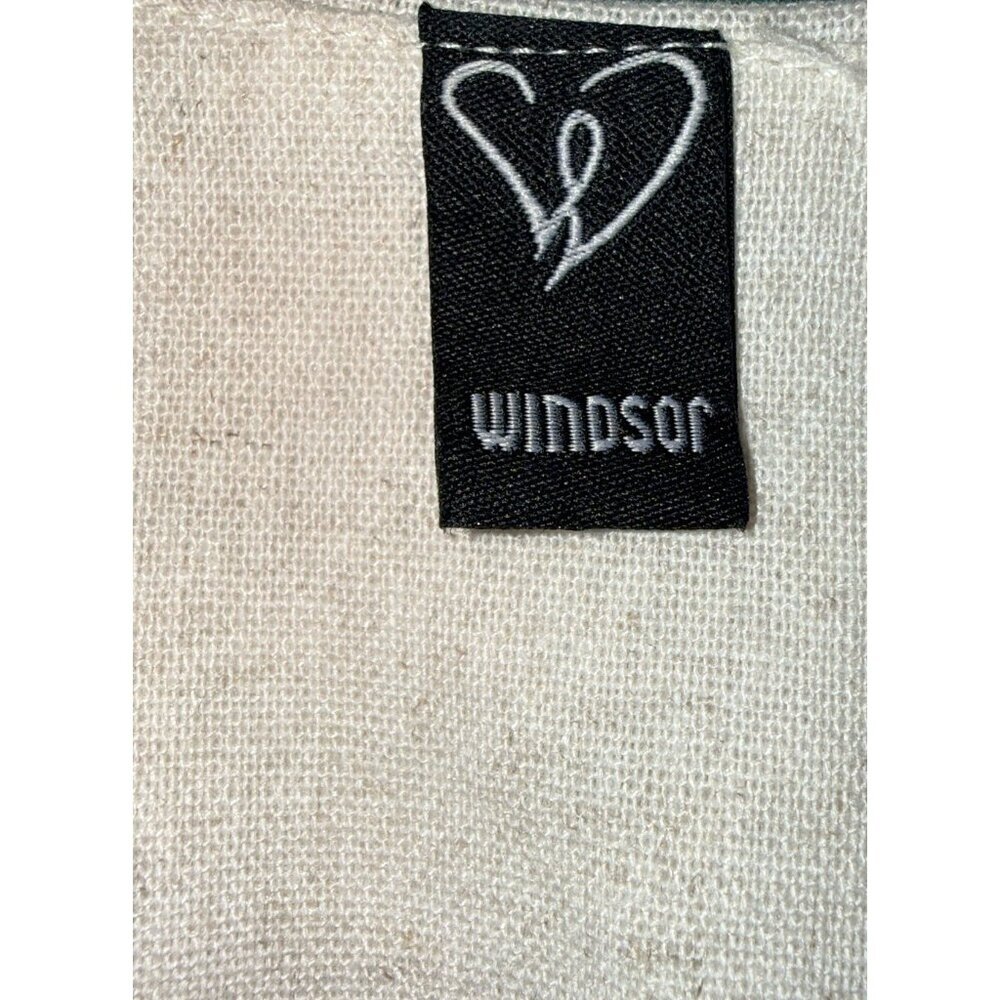Windsor Linen Cotton Blend Vest Tan Beige Classic Womens Size XS - Picture 7 of 8